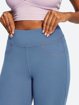 IUGA FlexTight High Waist Denim-Look Capris With Pockets | Affordable Yoga Leggings & Activewear by IUGA