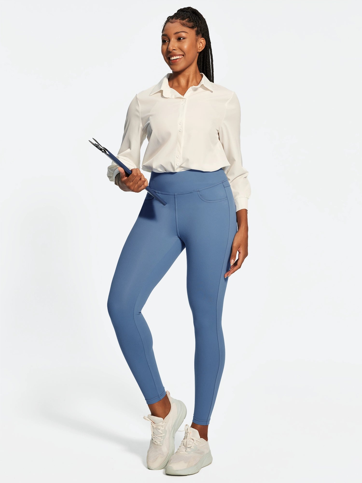 IUGA FlexTight High Waist Denim-Look Leggings With Pockets | Affordable Yoga Leggings & Activewear by IUGA