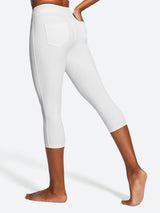 IUGA FlexTight High Waist Denim-Look Capris With Pockets | Affordable Yoga Leggings & Activewear by IUGA