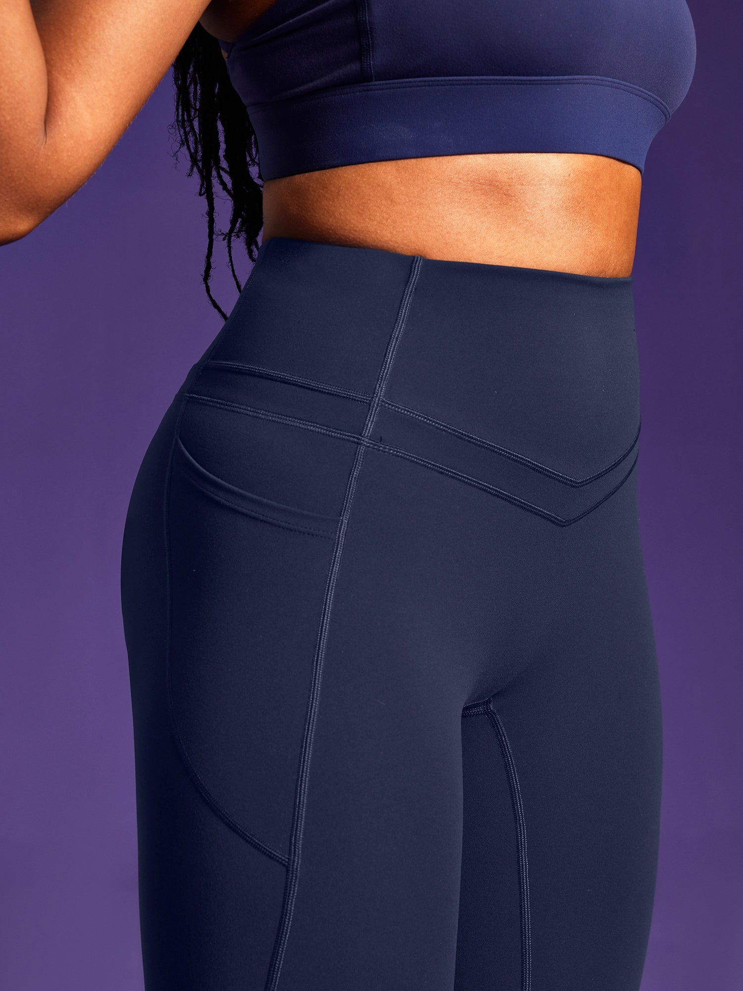 IUGA PowerTight Sandwich No Front Seam Capris | Affordable Yoga Leggings & Activewear by IUGA