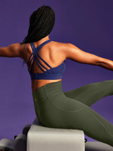IUGA PowerTight Sandwich No Front Seam Capris | Affordable Yoga Leggings & Activewear by IUGA