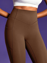IUGA PowerTight Sandwich Scrunch Butt Lifting No Front Seam Compression Leggings With Pockets | Affordable Yoga Leggings & Activewear by IUGA