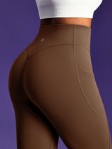 IUGA PowerTight Sandwich Scrunch Butt Lifting No Front Seam Compression Leggings With Pockets | Affordable Yoga Leggings & Activewear by IUGA