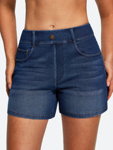IUGA FlexDenim® Hight Waist Denim Shorts With Pockets | Affordable Yoga Leggings & Activewear by IUGA