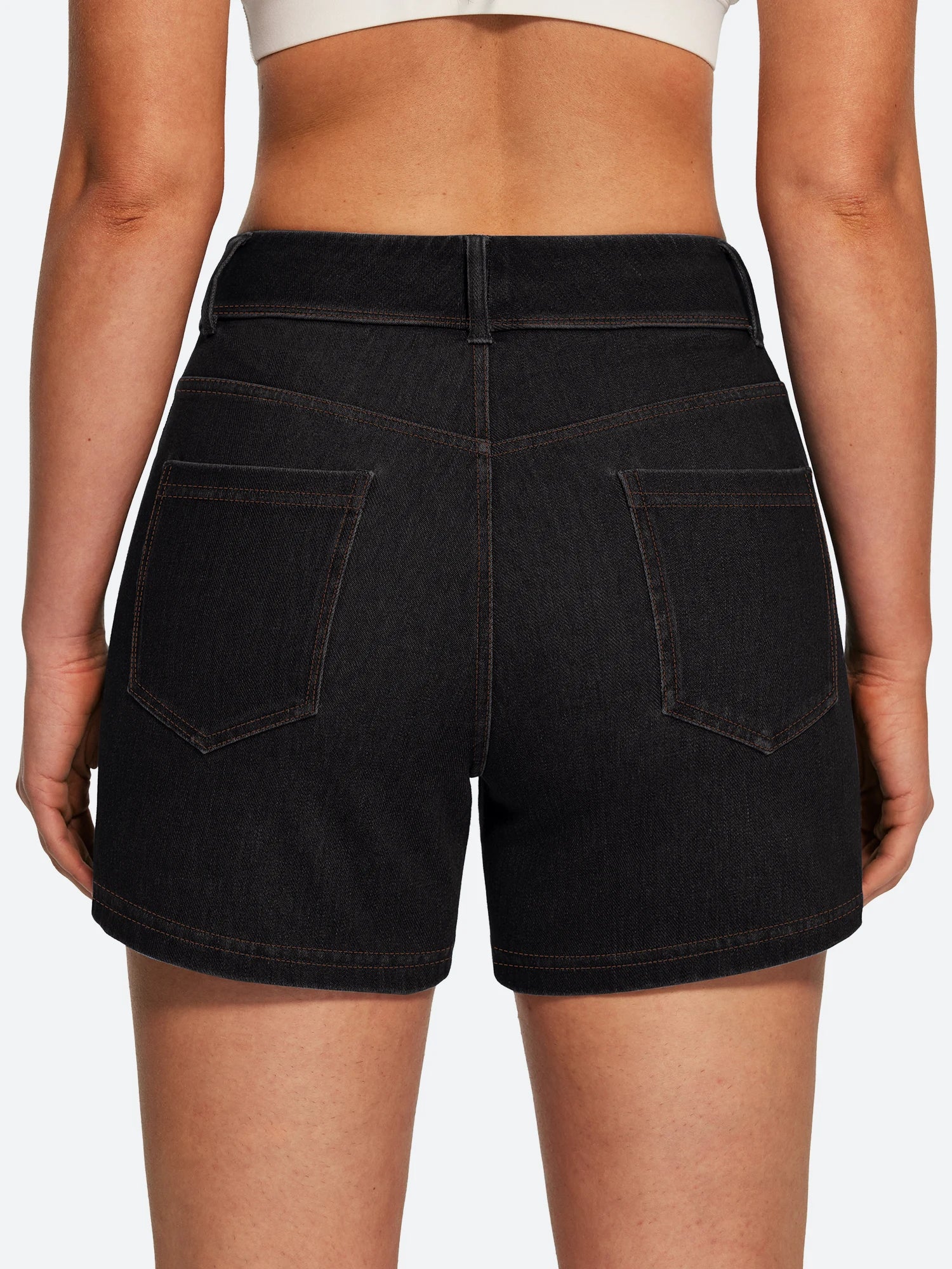 IUGA FlexDenim® Hight Waist Denim Shorts With Pockets | Affordable Yoga Leggings & Activewear by IUGA