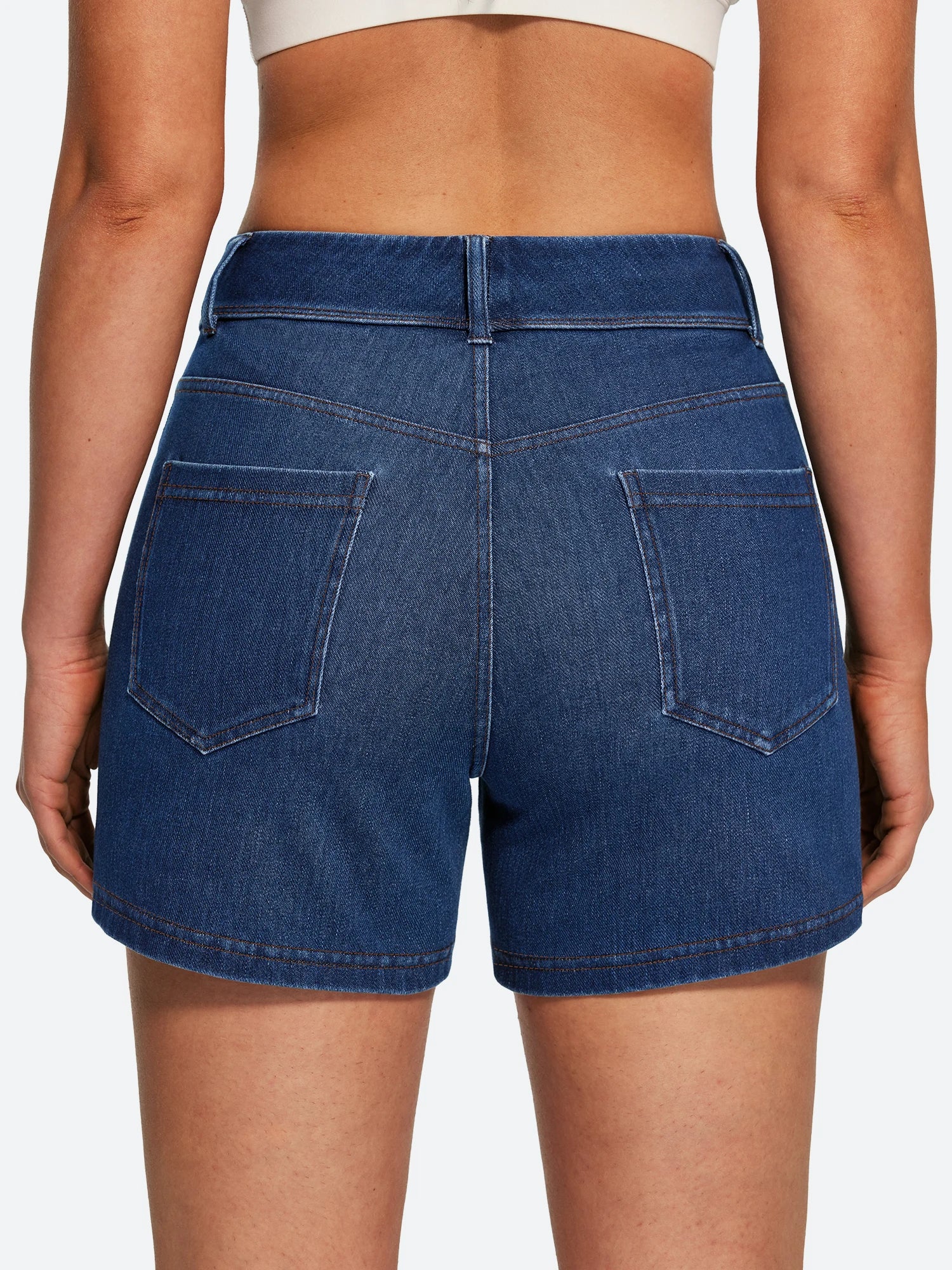 IUGA FlexDenim® Hight Waist Denim Shorts With Pockets | Affordable Yoga Leggings & Activewear by IUGA