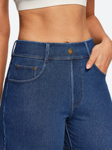 IUGA FlexDenim® Hight Waist Denim Shorts With Pockets | Affordable Yoga Leggings & Activewear by IUGA
