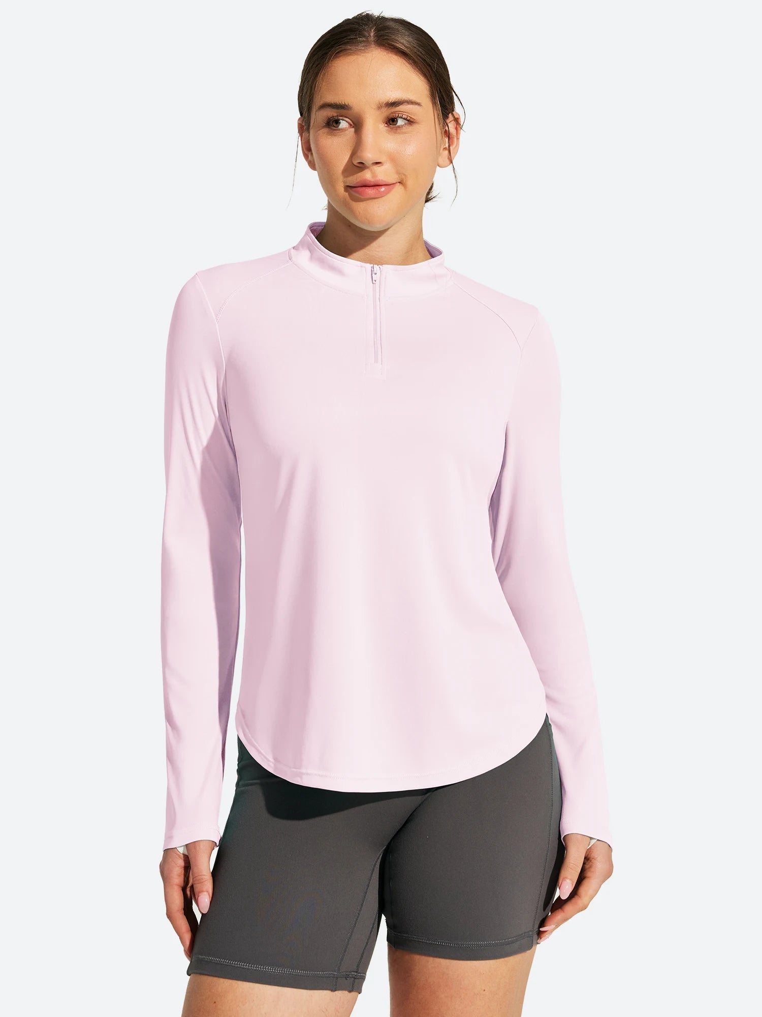 IUGA 1/4 Zip UPF 50+ Quick Dry Long Sleeve Rash Guard | Affordable Yoga Leggings & Activewear by IUGA