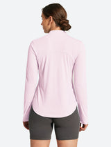 IUGA 1/4 Zip UPF 50+ Quick Dry Long Sleeve Rash Guard | Affordable Yoga Leggings & Activewear by IUGA