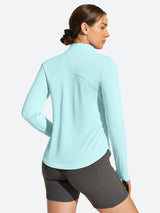 IUGA 1/4 Zip UPF 50+ Quick Dry Long Sleeve Rash Guard | Affordable Yoga Leggings & Activewear by IUGA