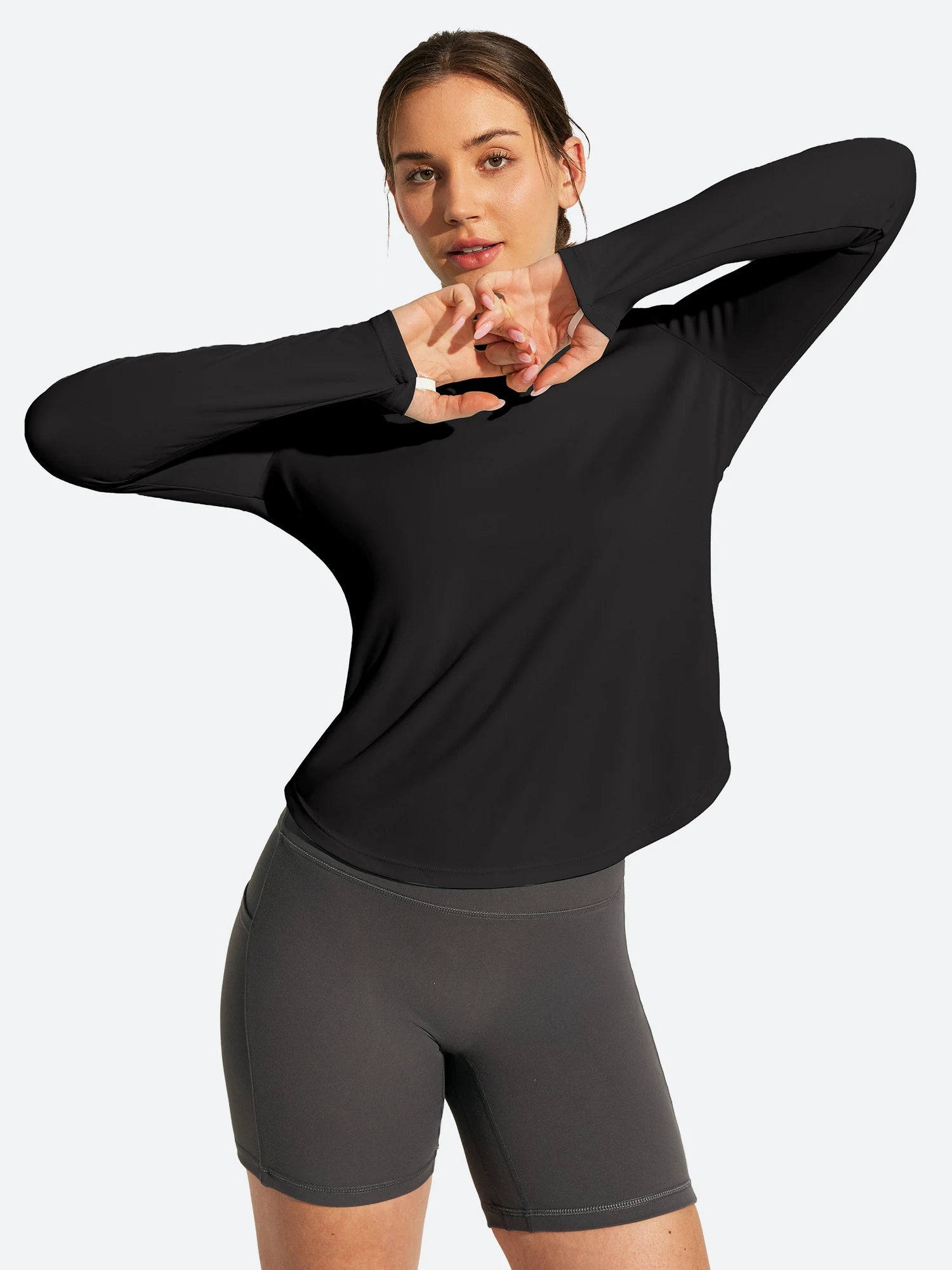 IUGA 1/4 Zip UPF 50+ Quick Dry Long Sleeve Rash Guard | Affordable Yoga Leggings & Activewear by IUGA