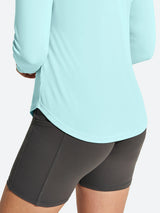 IUGA 1/4 Zip UPF 50+ Quick Dry Long Sleeve Rash Guard | Affordable Yoga Leggings & Activewear by IUGA