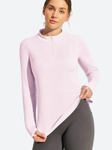 IUGA 1/4 Zip UPF 50+ Quick Dry Long Sleeve Rash Guard | Affordable Yoga Leggings & Activewear by IUGA