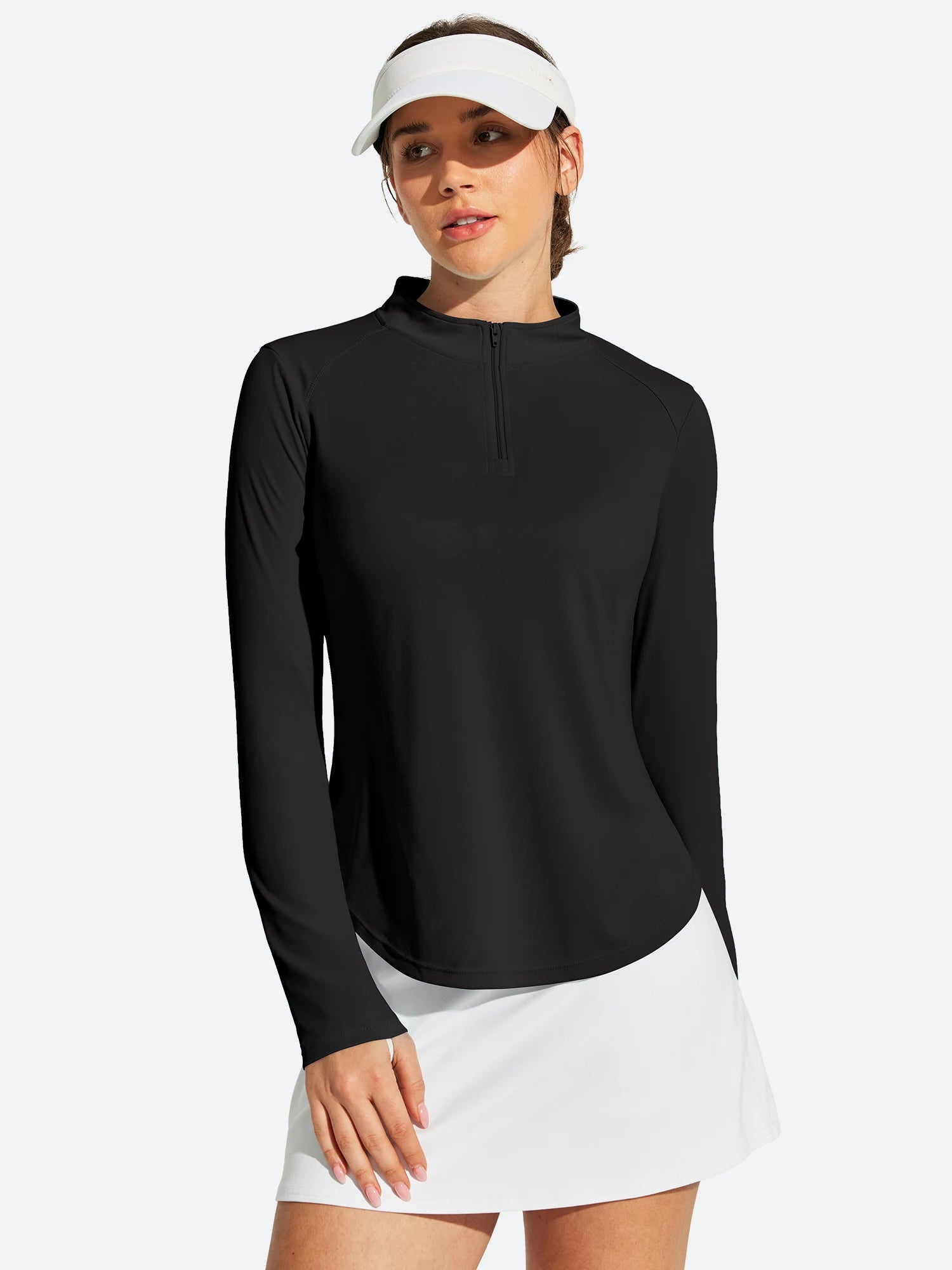 IUGA 1/4 Zip UPF 50+ Quick Dry Long Sleeve Rash Guard | Affordable Yoga Leggings & Activewear by IUGA