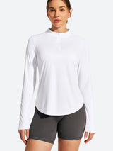 IUGA 1/4 Zip UPF 50+ Quick Dry Long Sleeve Rash Guard | Affordable Yoga Leggings & Activewear by IUGA
