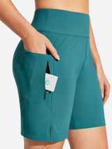 IUGA 7" UPF 50+ High Waisted Quick Dry Swim Board Shorts With Liner Pockets | Affordable Yoga Leggings & Activewear by IUGA