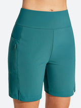 IUGA 7" UPF 50+ High Waisted Quick Dry Swim Board Shorts With Liner Pockets | Affordable Yoga Leggings & Activewear by IUGA