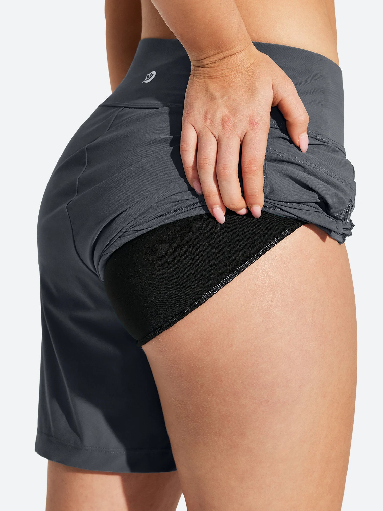 IUGA 7" UPF 50+ High Waisted Quick Dry Swim Board Shorts With Liner Pockets | Affordable Yoga Leggings & Activewear by IUGA