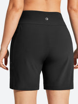 IUGA 7" UPF 50+ High Waisted Quick Dry Swim Board Shorts With Liner Pockets | Affordable Yoga Leggings & Activewear by IUGA