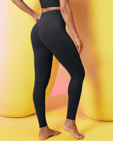 IUGA FlexTight High-Waist Sandwich No Front Seam Tummy Control Leggings With Pockets