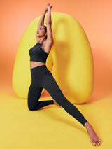 IUGA FlexTight High-Waist Sandwich No Front Seam Tummy Control Leggings With Pockets