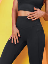 IUGA FlexTight High-Waist Sandwich No Front Seam Tummy Control Leggings With Pockets