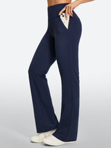 IUGA Women’s High-Waisted Tummy Control & Pull-On Bootcut Yoga Pants With Pockets