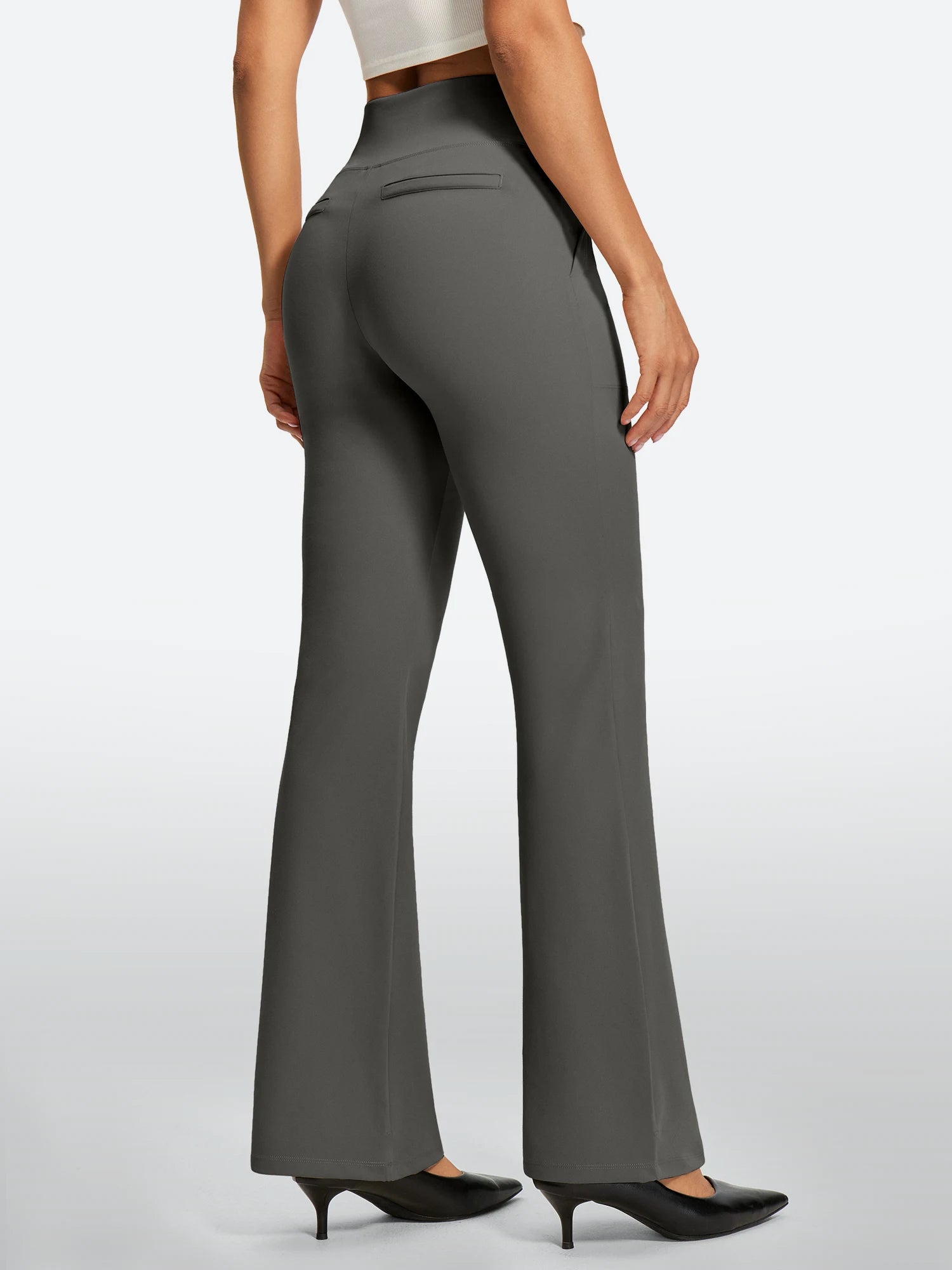 IUGA Women’s High-Waisted Tummy Control & Pull-On Bootcut Yoga Pants With Pockets