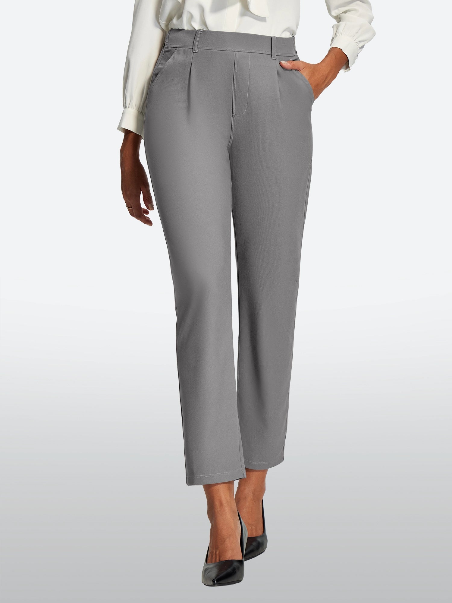 IUGA Stretch Comfy Skinny Leg Work Casual Pants | Affordable Yoga Leggings & Activewear by IUGA