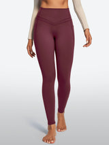 IUGA Heatlab® Sandwich Waistband Fleece Lined No Front Seam Leggings | Affordable Yoga Leggings & Activewear by IUGA