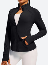 IUGA FlexTight Full Zip Lightweight Running Track Jacket With Thumbholes | Affordable Yoga Leggings & Activewear by IUGA
