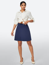 IUGA High-Waisted Tummy Control Golf Skirt With Built-in Shorts - IUGA