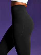 IUGA PowerTight Sandwich Scrunch Butt Lifting No Front Seam Compression Leggings With Pockets | Affordable Yoga Leggings & Activewear by IUGA