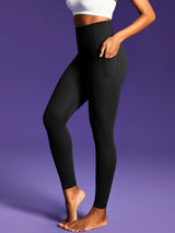 IUGA PowerTight Sandwich Scrunch Butt Lifting No Front Seam Compression Leggings With Pockets | Affordable Yoga Leggings & Activewear by IUGA