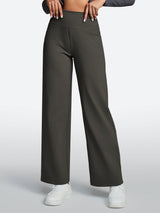IUGA High Waisted Wide Leg Yoga Dress Pants With Pockets - IUGA
